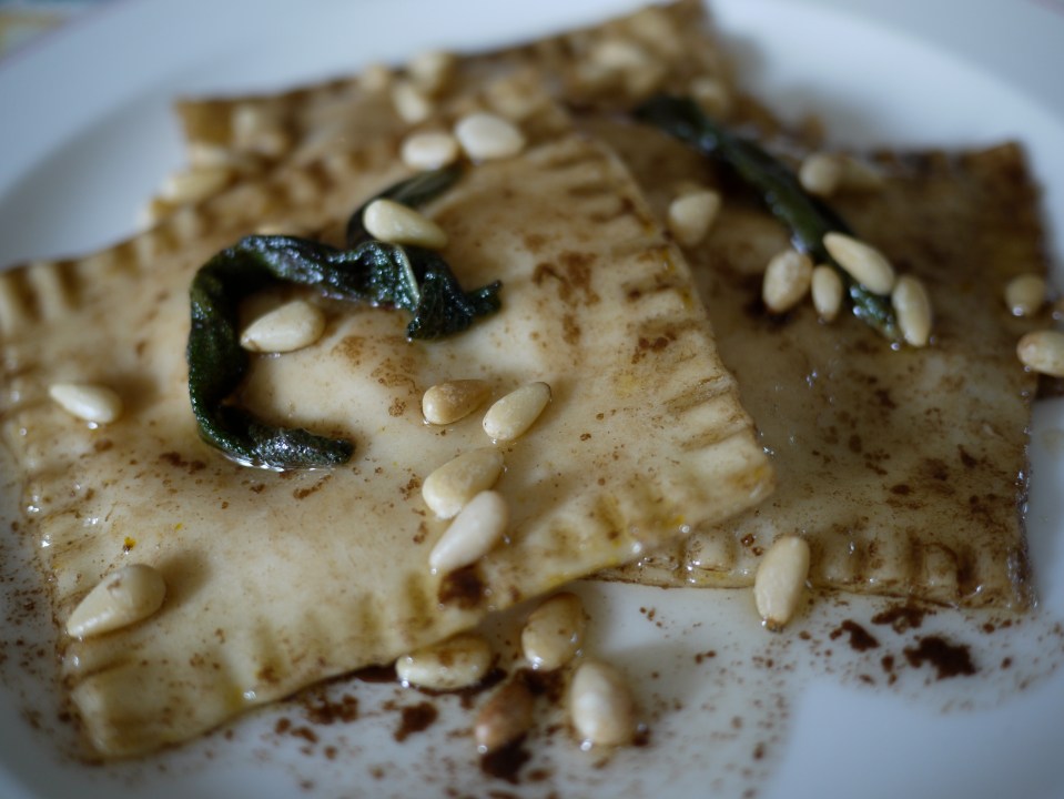 scout's pumpkin ravioli